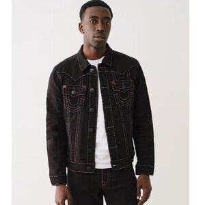 TRUE RELIGION JIMMY PICK STITCH JACKET SZ M - BNWT